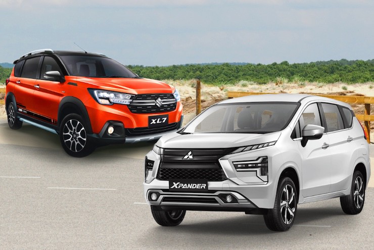 Suzuki XL7 Hybird đang cạnh tranh gay gắt với Mitsubishi Xpander AT 2023.