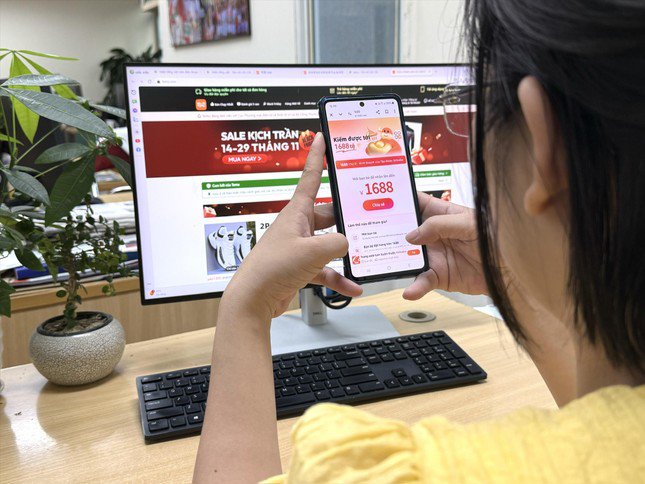 Sàn thương mại điện tử 1688 của Trung Quốc ra bản tiếng Việt và ồ ạt quảng cáo bán hàng vào Việt Nam Ảnh: Ngọc Linh