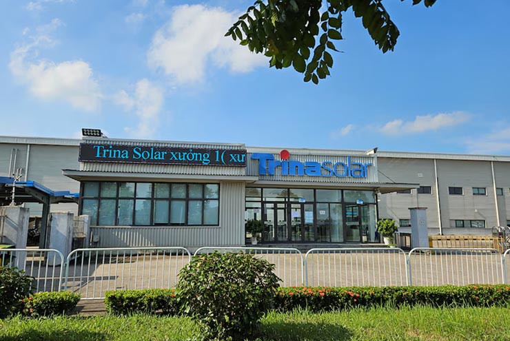 Một nhà máy của Trina Solar ở Thái Nguyên, Việt Nam.