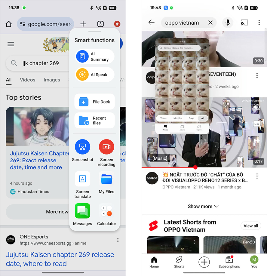 Công cụ thanh bên thông minh và mini window trên Find X8 series