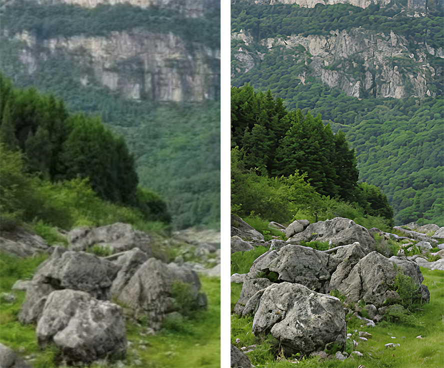 Hình ảnh rõ nét đến từng chi tiết sau khi sử dụng tính năng tăng cường rõ nét AI từ OPPO Find X8 Series