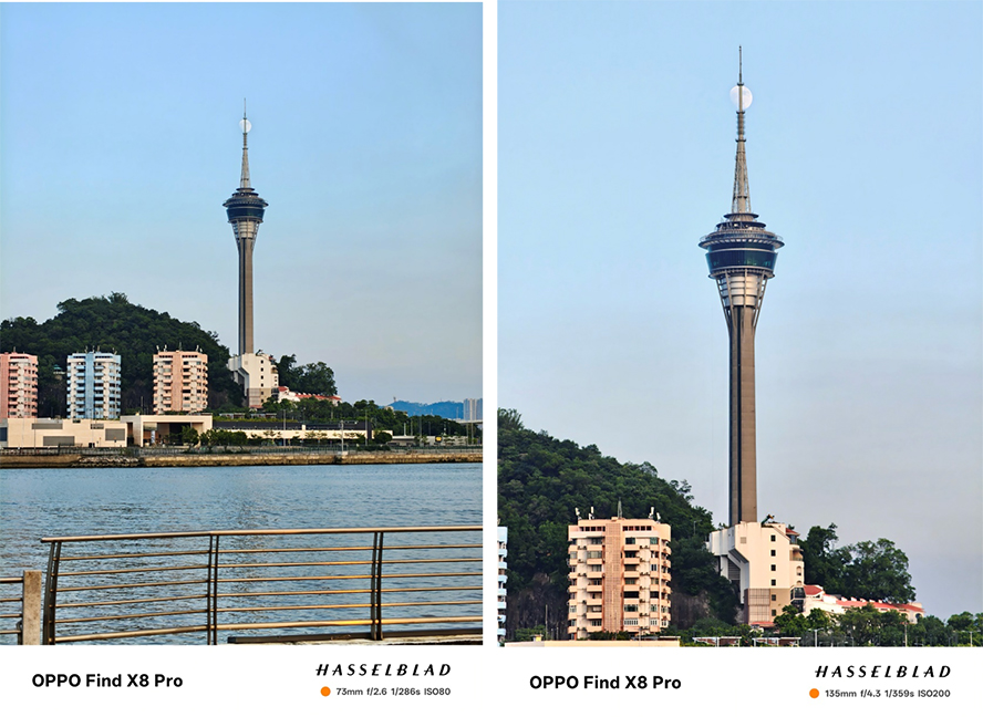 Hình ảnh zoom 3x và 6x từ OPPO Find X8 Pro