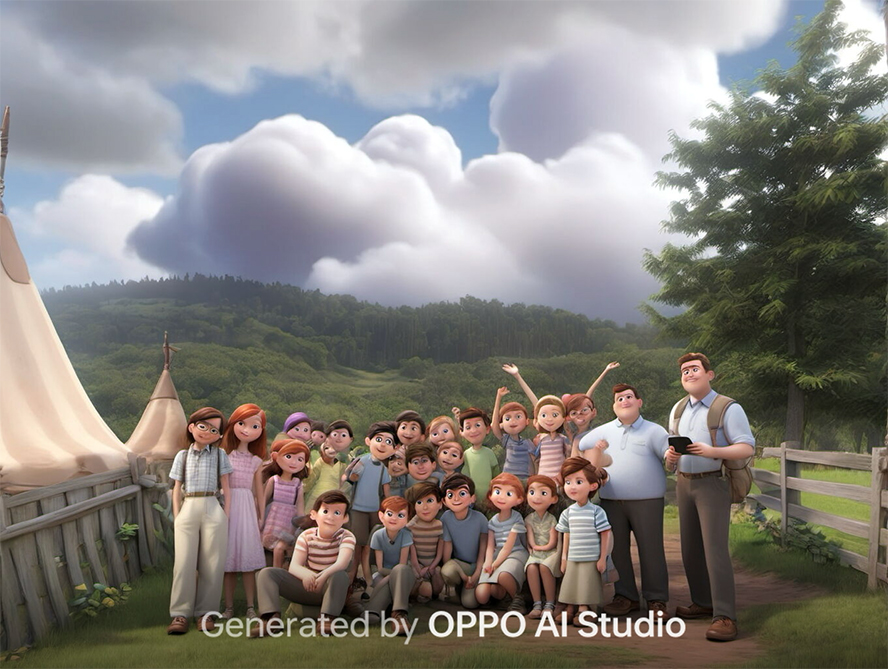 Hình ảnh chibi cực đáng yêu thông qua OPPO AI studio