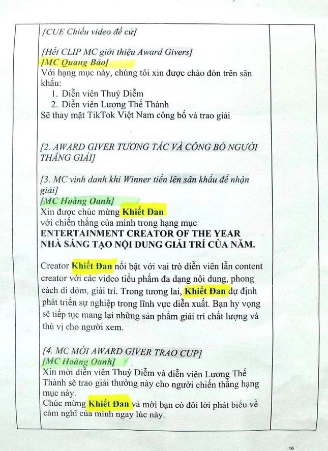 Hoàng Oanh giải thích về sự cố ở lễ trao giải, có phải cô mắc lỗi đọc nhầm tên? - 4