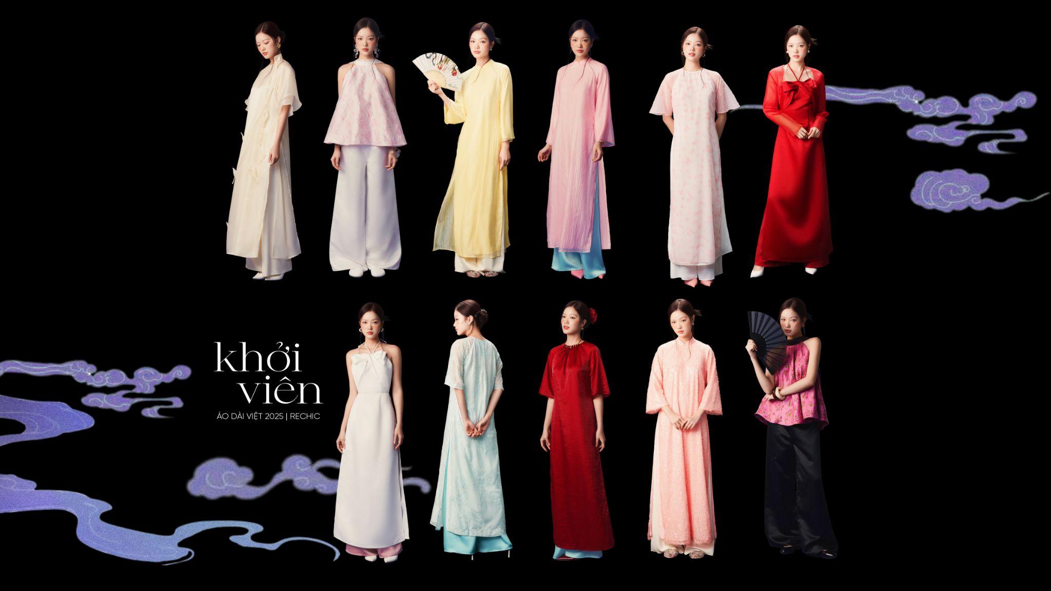 “BST Áo Dài Tết 2025 mang tên Khởi Viên từ Rechic”