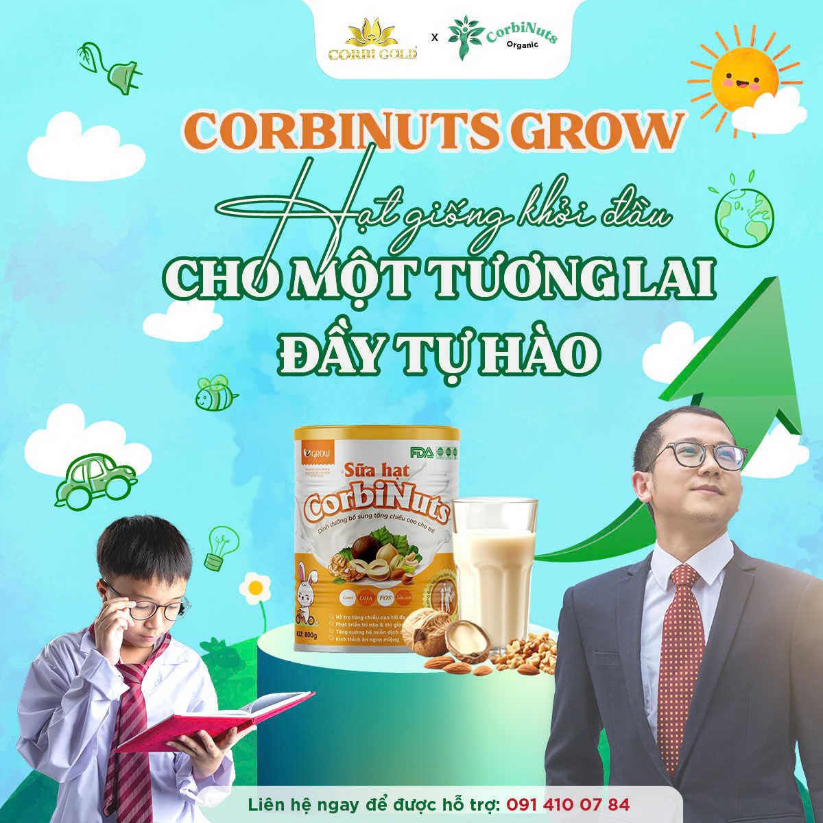 Sữa hạt Corbinuts Grow: Bổ sung dinh dưỡng hoàn hảo cho trẻ mỗi ngày - 3