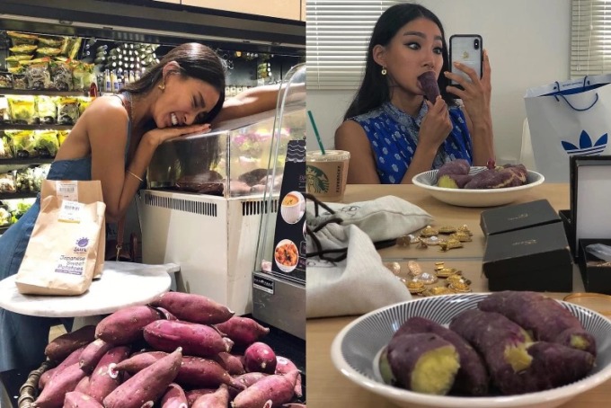 Moon Gabi thường xuyên khoe khoảnh khắc thường ngày với món ăn yêu thích.