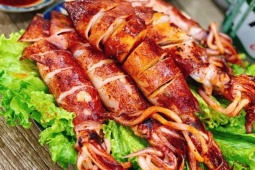 Ẩm thực - Cách làm mực ống nướng sa tế chỉ mất 10 phút