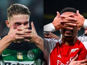 Bóng đá - Dàn sao Arsenal &quot;bóp mũi&quot; Gyokeres ở Cúp C1, Gabriel ăn mừng khiêu khích