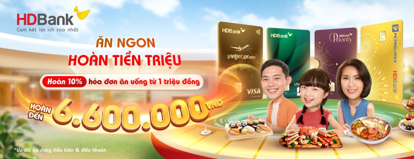 Thẻ tín dụng HDBank - Ưu đãi đa tầng, hưởng trọn niềm vui cuối năm! - 1