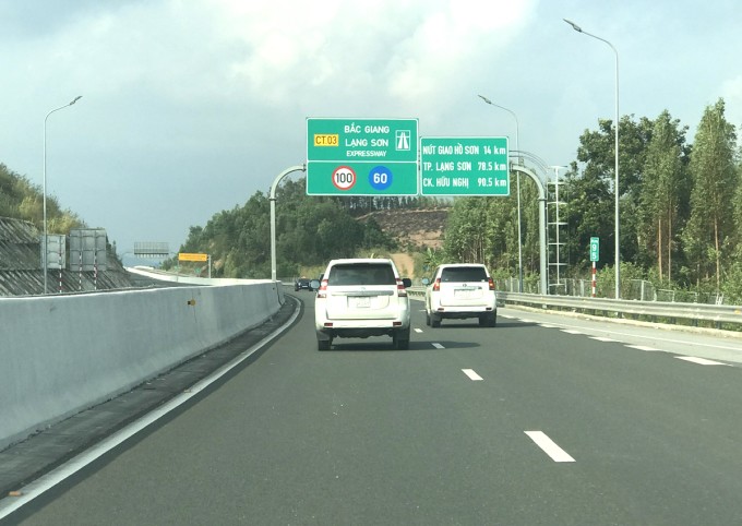 Cao tốc Bắc Giang - Lạng Sơn giảm doanh thu. Ảnh: Anh Duy