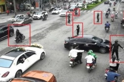 Công an triệu tập nhóm vệ sĩ chặn đường, điều tiết cho đoàn xe đám cưới