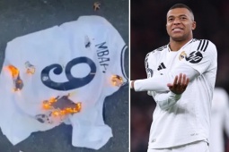 Fan Real Madrid tức giận đốt áo của Mbappe, siêu sao chạm đáy thất vọng