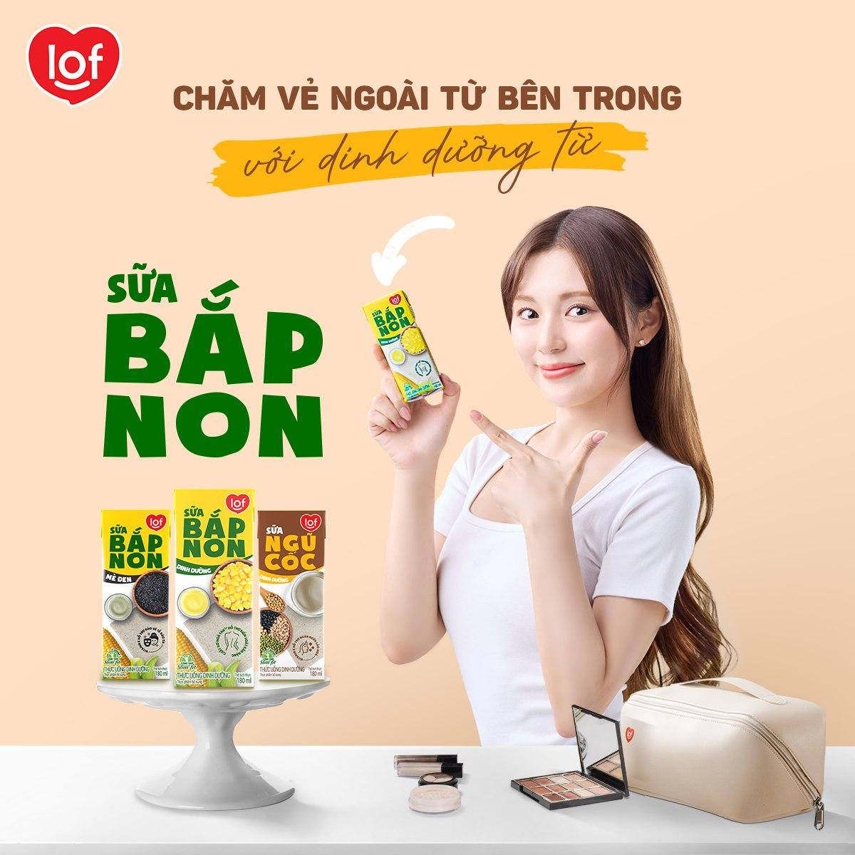 Đẹp từ bên trong dễ dàng, tiện lợi và nhanh chóng hơn bao giờ hết với sữa bắp non LOF.