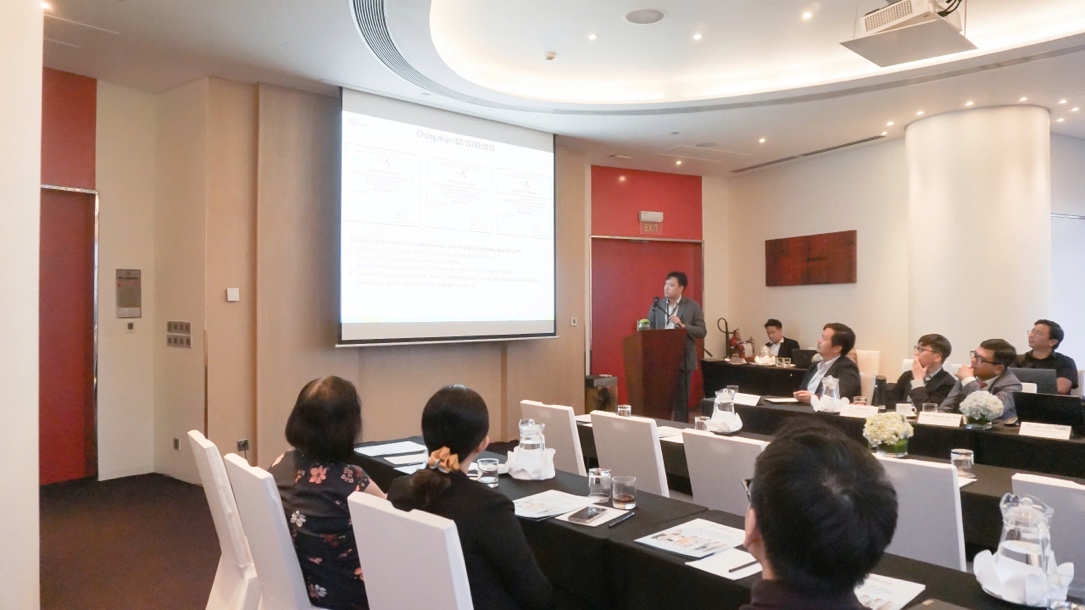 TS. Lâm Tuấn Thanh, Trưởng phòng xét nghiệm Việt Nam chia sẻ tại sự kiện. Ảnh: Gene Solutions