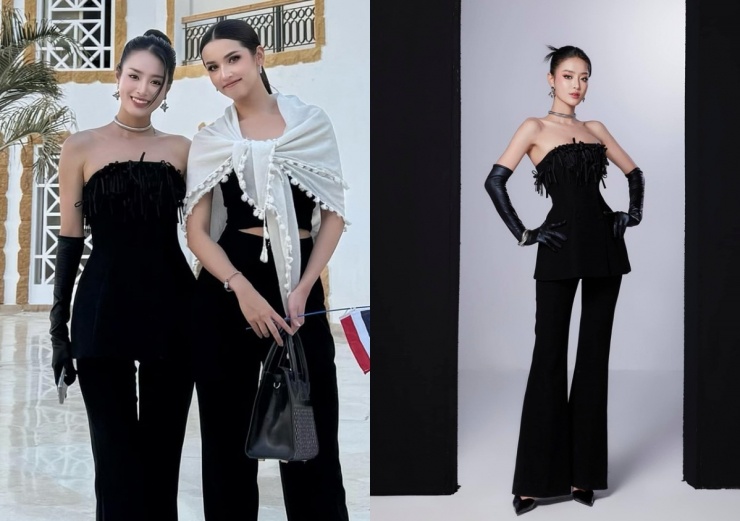 Stylist Nguyễn Minh Quân cho biết êkíp đã chuẩn bị hàng chục thiết kế phom dáng cúp ngực, cut-out để Khánh Linh tiện lựa chọn. Nhiều trang phục giúp tôn chiều cao 1,76 m, số đo ba vòng 84-60-96 cm của Khánh Linh.