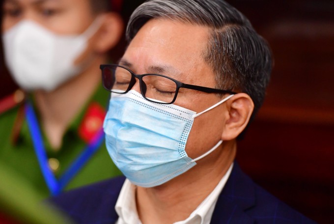 Ông Nguyễn Cao Trí tại phiên tòa xét xử bà Trương Mỹ Lan hồi tháng 4. Ảnh: Thanh Tùng