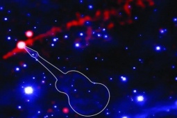 Ảnh độc từ NASA: Cấu trúc lạ hình đàn guitar đang phun lửa