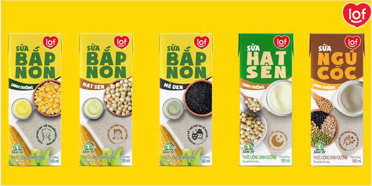 Bộ sản phẩm sữa hạt LOF đáp ứng đầy đủ nhu cầu khỏe - đẹp của phái nữ.