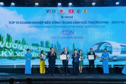 AEON 2 năm liền vào Top 3 doanh nghiệp bền vững ngành Thương mại – Dịch vụ