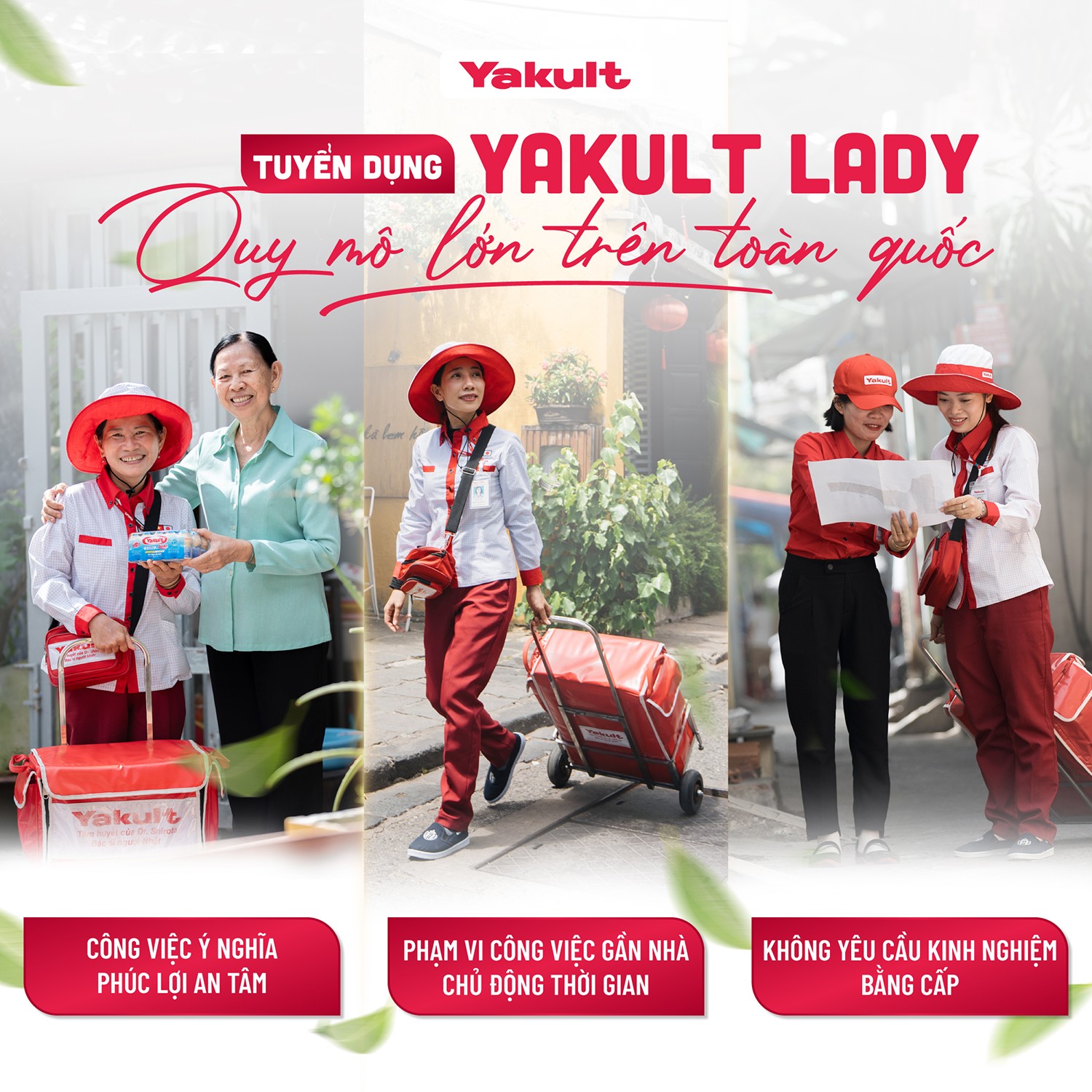 Yakult việt Nam đang mở đợt tuyển dụng Yakult Lady lớn nhất trên toàn quốc