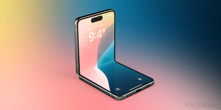 Ảnh concept iPhone màn hình gập.