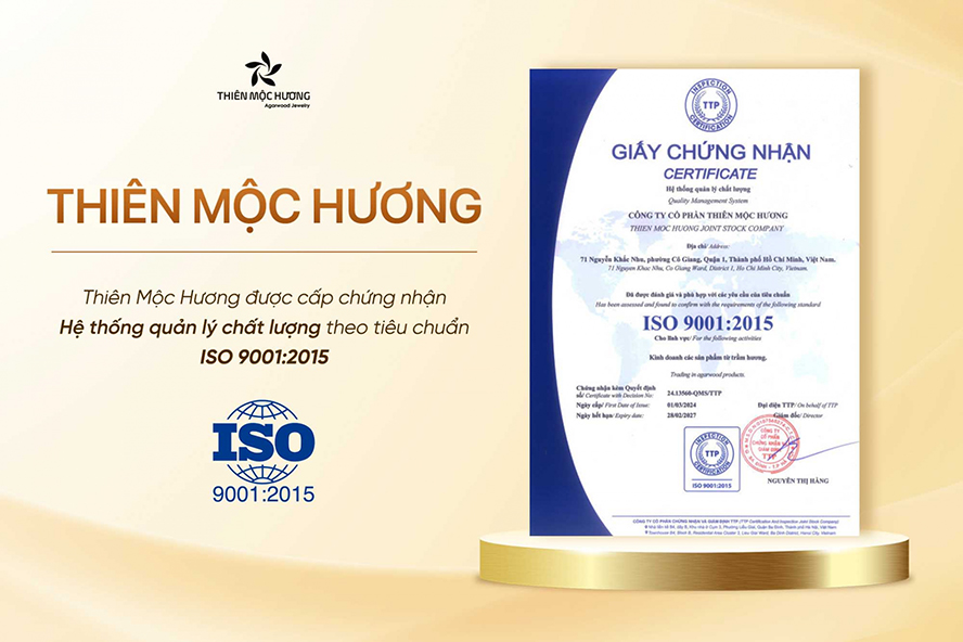 Thiên Mộc Hương - Khẳng định thương hiệu vượt trội với chứng nhận ISO 9001:2015