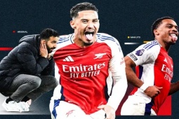 Arsenal thăng hoa nhờ đá kiểu Stoke City, HLV Amorim vẫn mạo hiểm dù MU thua (Clip 1 phút)