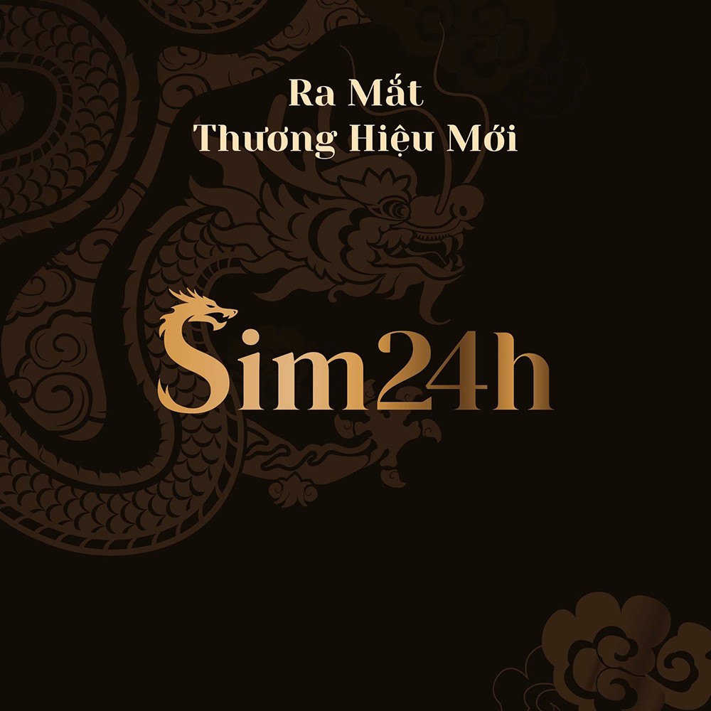 Sim24h gắn thương hiệu với hình tượng con rồng Á Đông, khẳng định sự chuyên nghiệp, đẳng cấp và chất lượng vượt trội