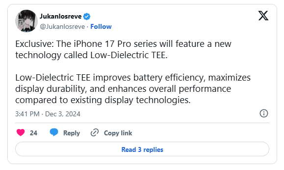 Tin đồn về iPhone 17 Pro.