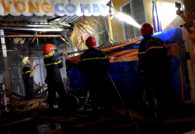 Hiện trường vụ cháy.