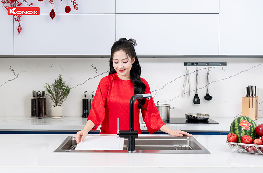 Tết là thời điểm phù hợp để nâng cấp không gian bếp thêm hiện đại, tiện nghi