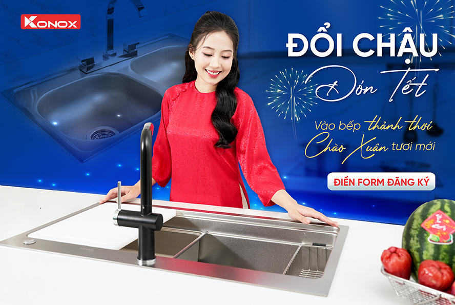 Chiến dịch "Đổi chậu đón Tết" của Konox hướng tới sự hoàn thiện trong căn bếp của mỗi gia đình