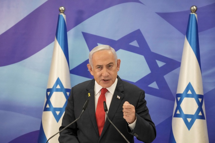 Thủ tướng Israel Benjamin Netanyahu tại Jerusalem ng&agrave;y 9/12/2024. Ảnh: Maya Alleruzzo/Reuters sưu tầm.