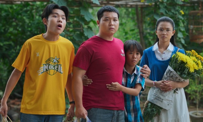 Từ trái qua: nhân vật Quý Ròm, Tiểu Long, Lượm, Hạnh. Ảnh: Thanh Huyền