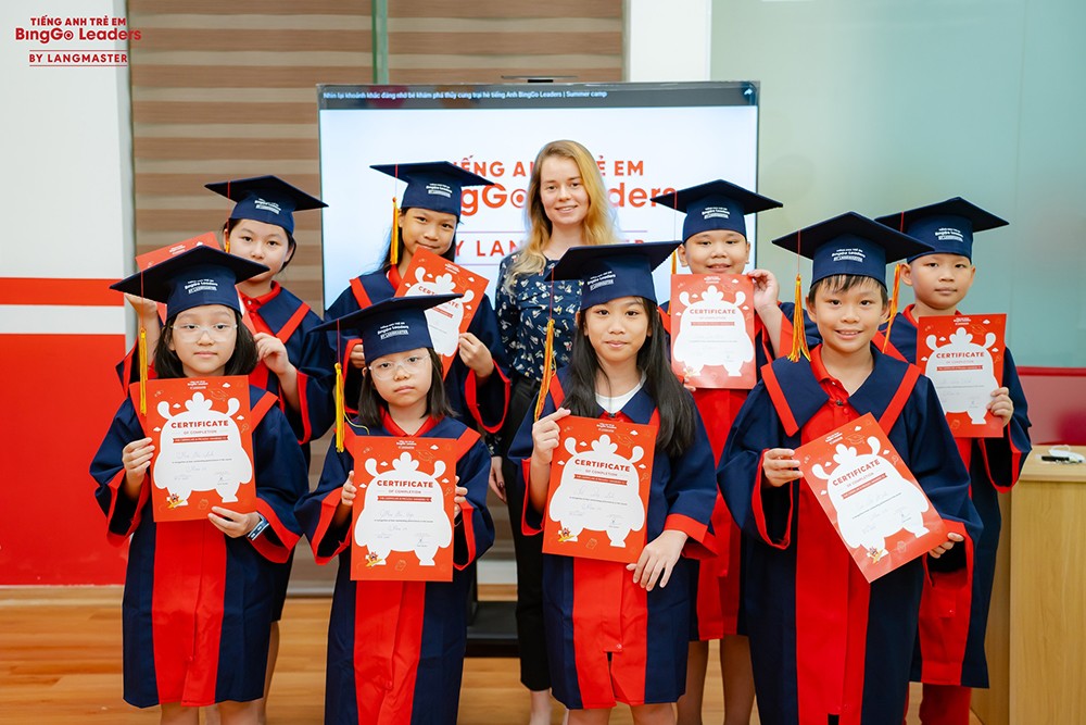 BingGo Leaders khơi dậy niềm yêu thích, đam mê ngoại ngữ cho từng bạn nhỏ.