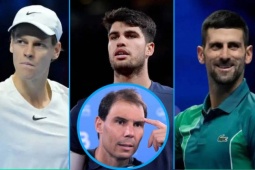 Thể thao - Sinner - Alcaraz xưng bá tennis 2024, Nadal - Djokovic chưa trọn niềm vui