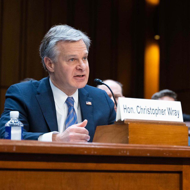 Giám đốc Cục Điều tra Liên bang Mỹ (FBI) Christopher Wray. Ảnh: FBI