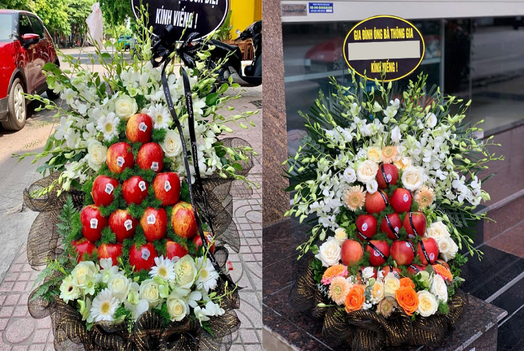 Nhiều người tìm đến Hoàng Thủy để đặt các tháp táo đi viếng đám tang tương tự.