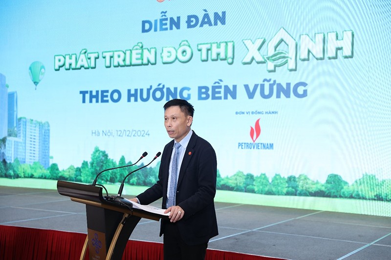 PGS.TS Nguyễn Thành Lợi – Tổng Biên tập Báo Kinh tế & Đô thị phát biểu tại Diễn đàn