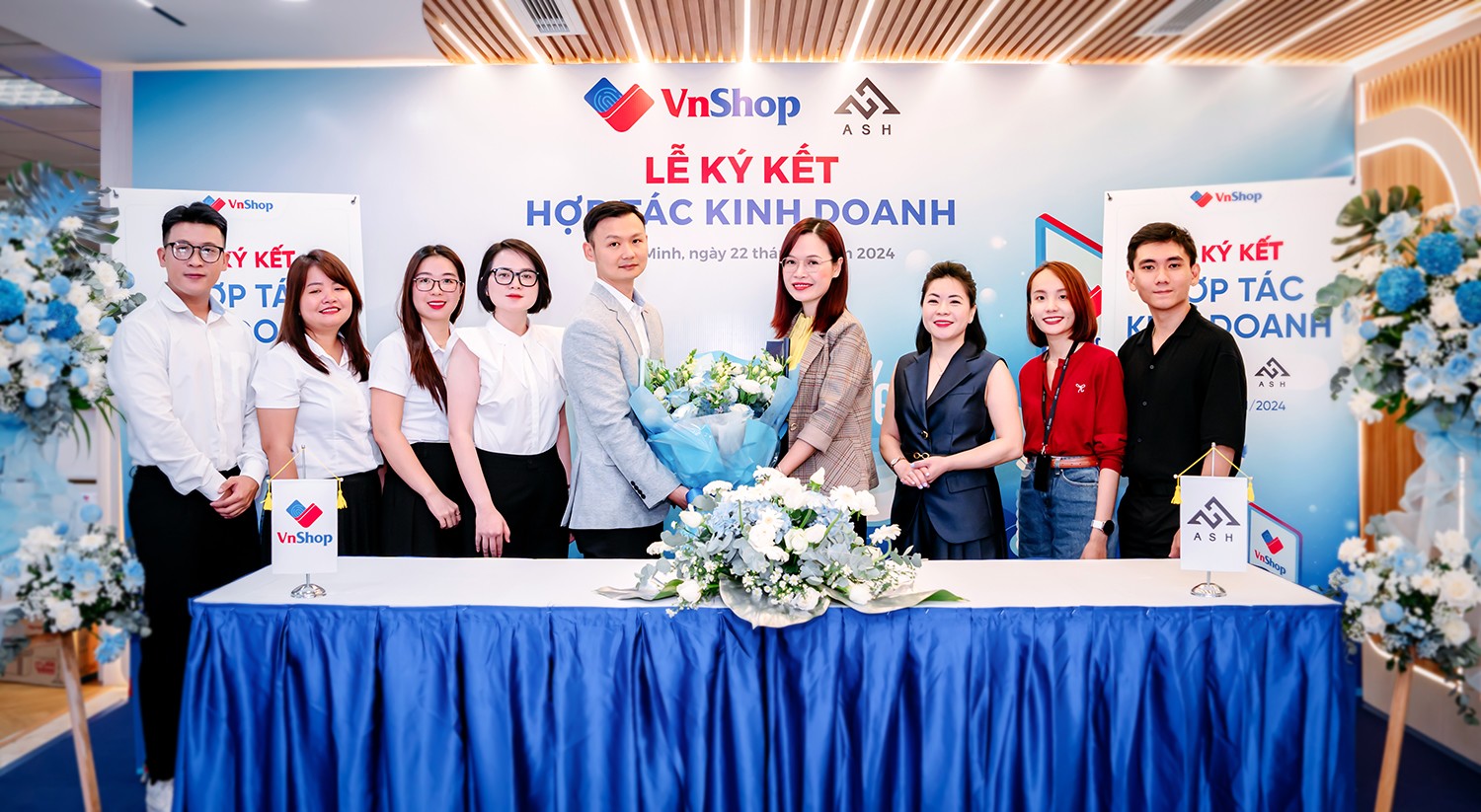 VnShop và ASH chính thức ký kết hợp tác.
