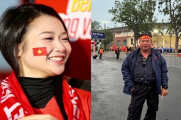 Fan nữ xinh đẹp tiếp lửa ĐT Việt Nam đấu Indonesia, bố Nguyễn Filip đoán thắng 5-0
