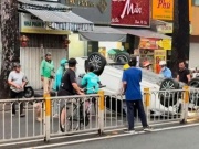 Tin tức trong ngày - CLIP: Nữ xe ôm công nghệ dùng gạch đập kính ô tô cứu người ở TP HCM