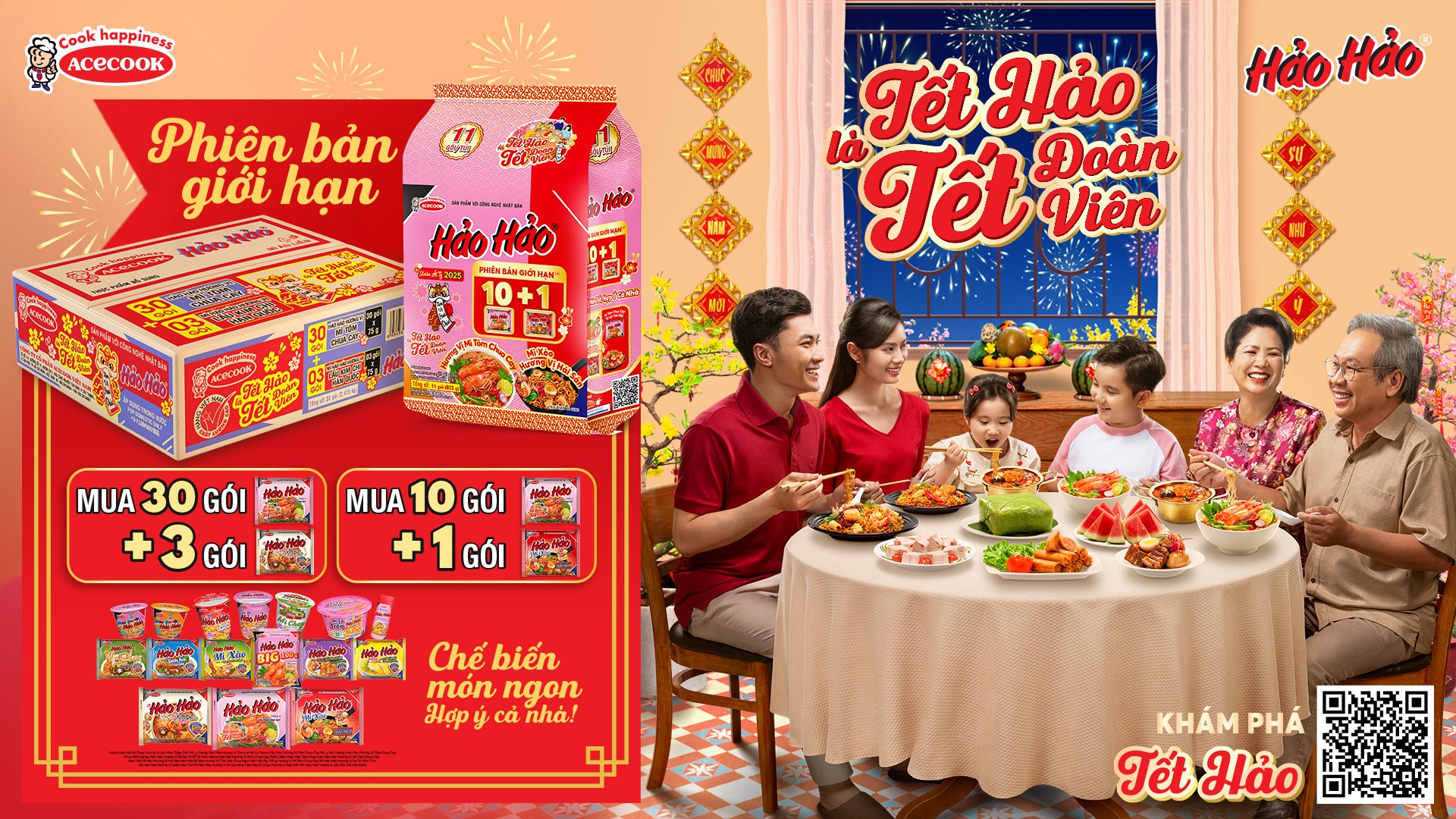 Đón Tết Ất Tỵ 2025 thật rộn ràng cùng Hảo Hảo phiên bản giới hạn