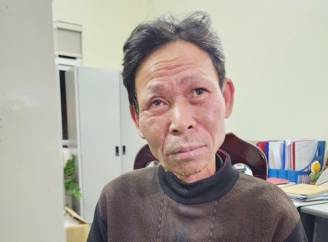 Nghi phạm Cao Văn Hùng tại cơ quan điều tra. Ảnh: An ninh thủ đô