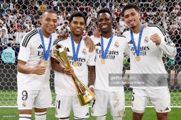 Vinicius - Mbappe - Rodrygo bay cao, mơ tái hiện “bộ 3 BBC” huyền thoại