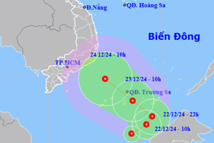 Tin tức trong ngày - Áp thấp nhiệt đới hình thành trên Biển Đông