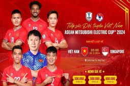 Kinh doanh - Sáng nay, bán vé trực tiếp trận bán kết AFF Cup đội tuyển Việt Nam - Singapore, giá từ 300 nghìn đồng