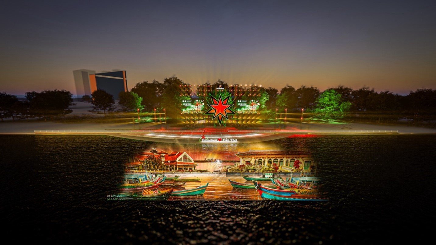 Màn trình diễn gợi nhớ câu chuyện hành trình phát triển từ quá khứ đến tương lai của Cần Thơ.