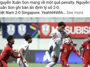 Công nghệ thông tin - ĐT Việt Nam thắng Singapore 2 - 0: Dân mạng réo tên Tiến Linh, Xuân Son